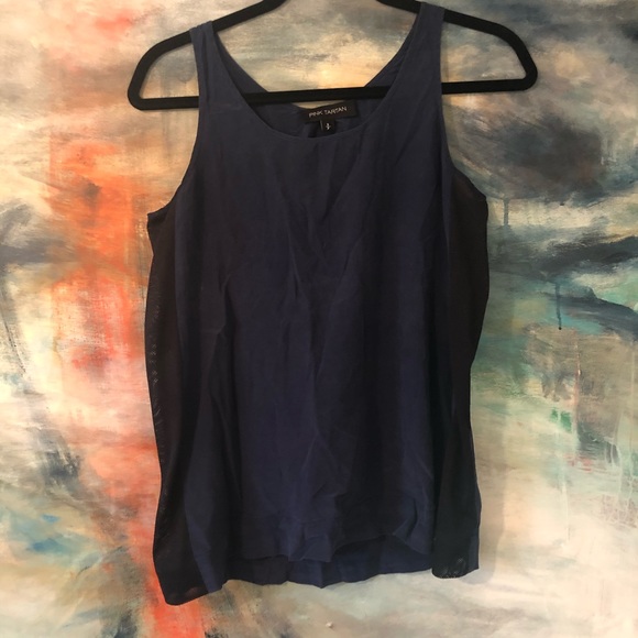 Pink Tartan silk cami